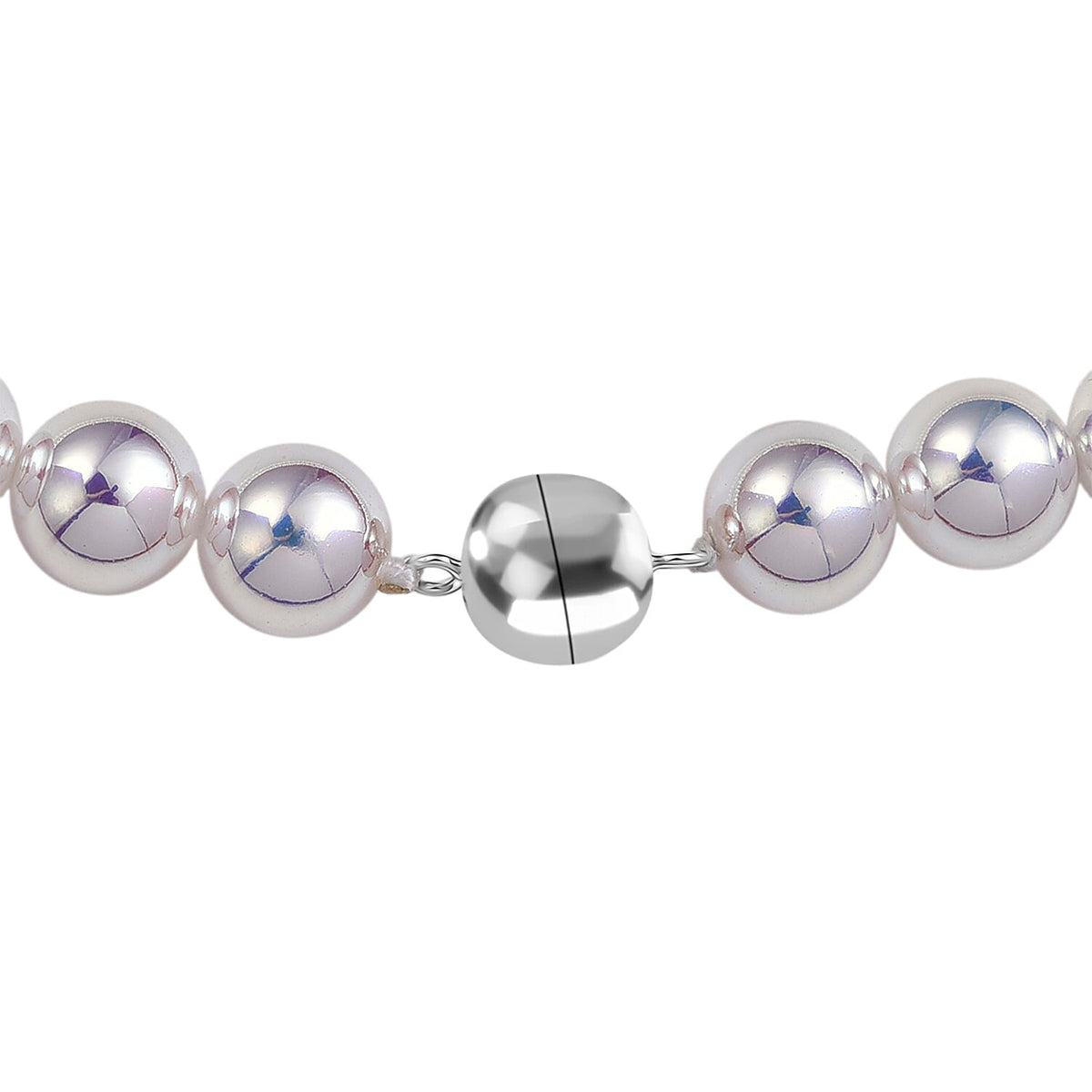 Akoya White Shell Pearl Necklace (Size - 20) Sterling Silver 8286813 6