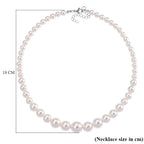 White Shell Pearl Necklace (Size 20 - 2 Ext) with Lobster Clasp 290.00 Ct.