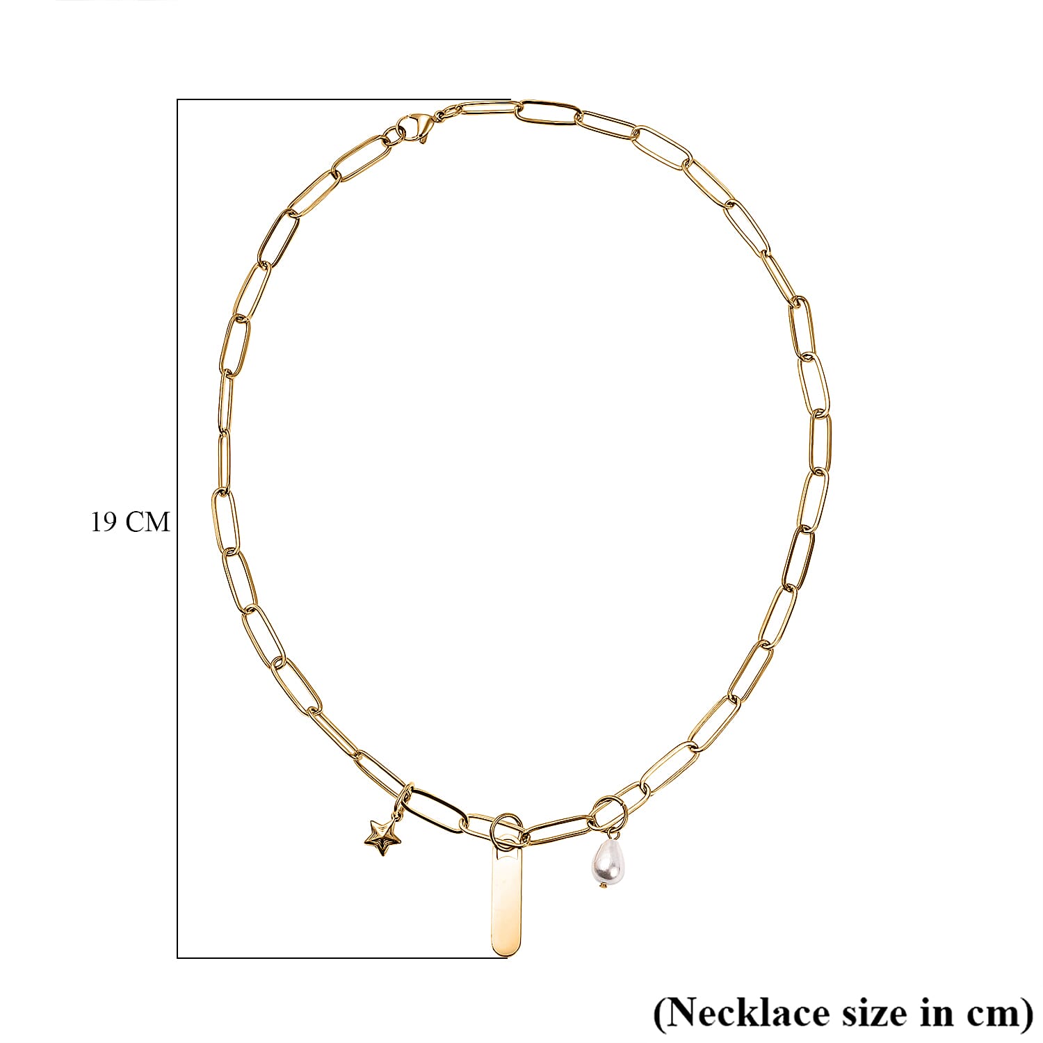 White Shell Pearl Necklace (Size - 18) in Gold Tone 7433664 5