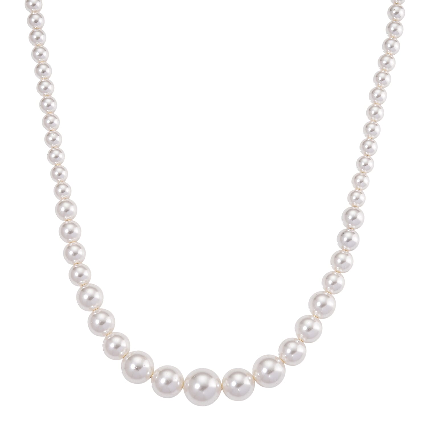White Shell Pearl Necklace (Size 20 - 2 Ext) with Lobster Clasp 290.00 Ct. V32521957 2