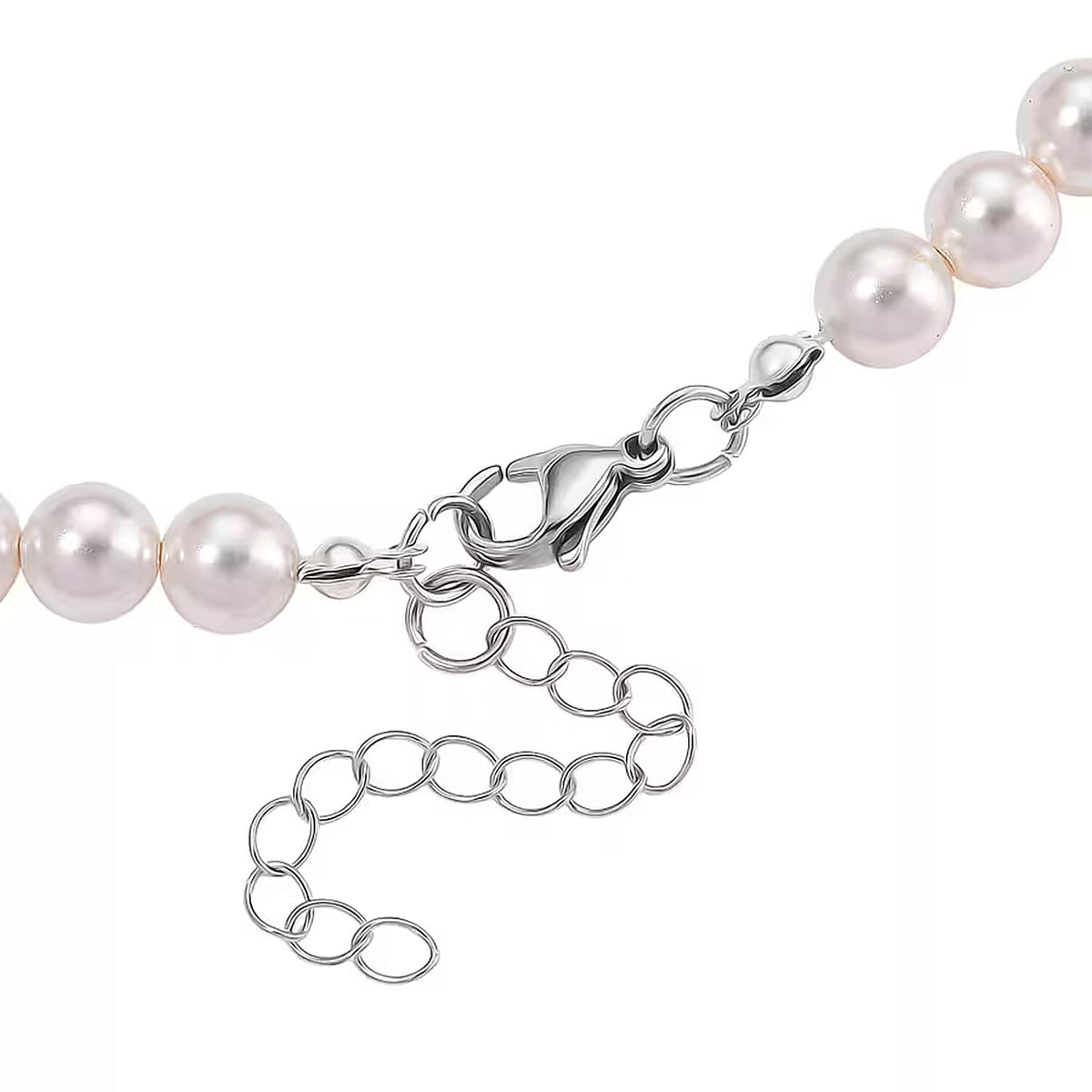 White Shell Pearl Necklace (Size 20 - 2 Ext) with Lobster Clasp 290.00 Ct. V32521957 12