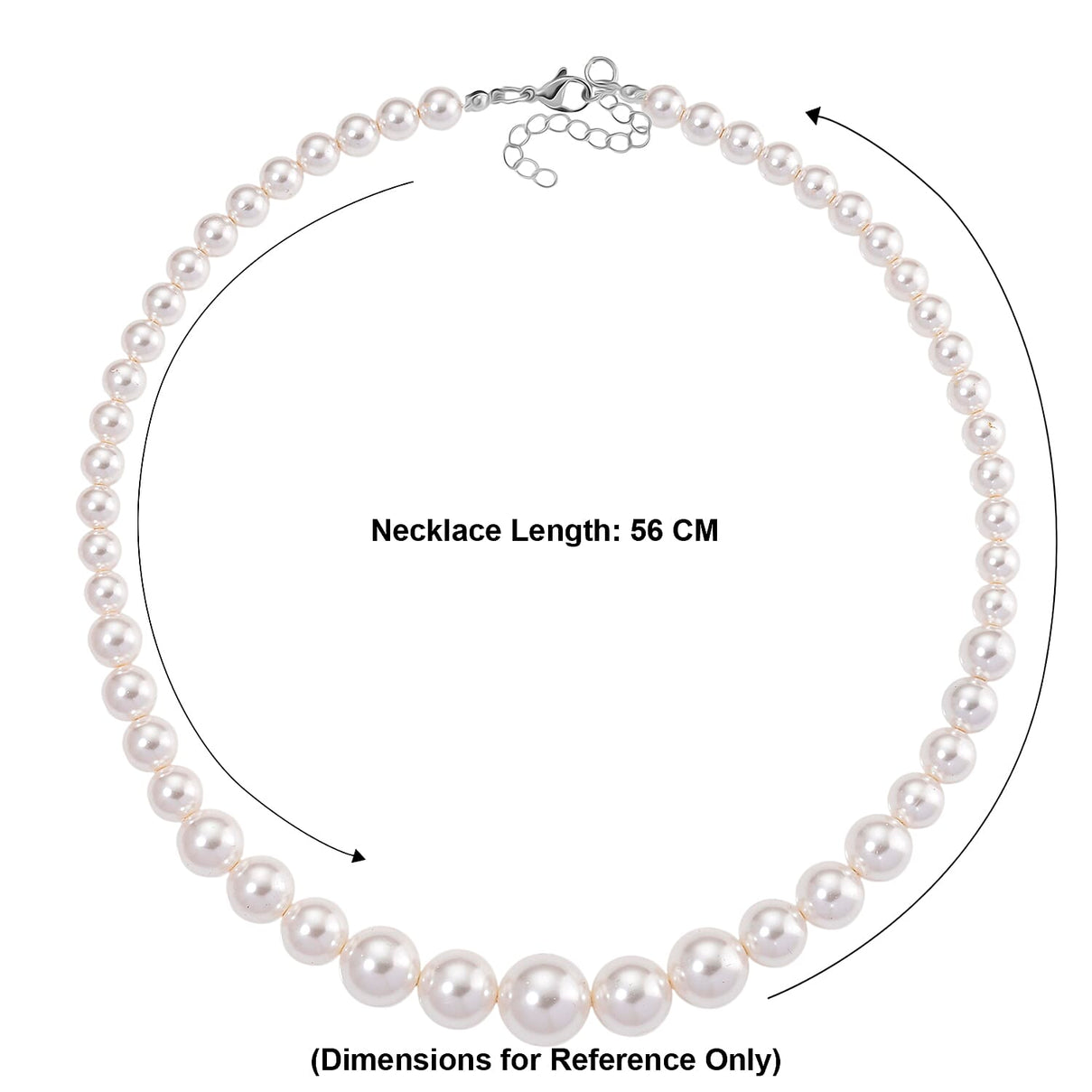 White Shell Pearl Necklace (Size 20 - 2 Ext) with Lobster Clasp 290.00 Ct. V32521957 14