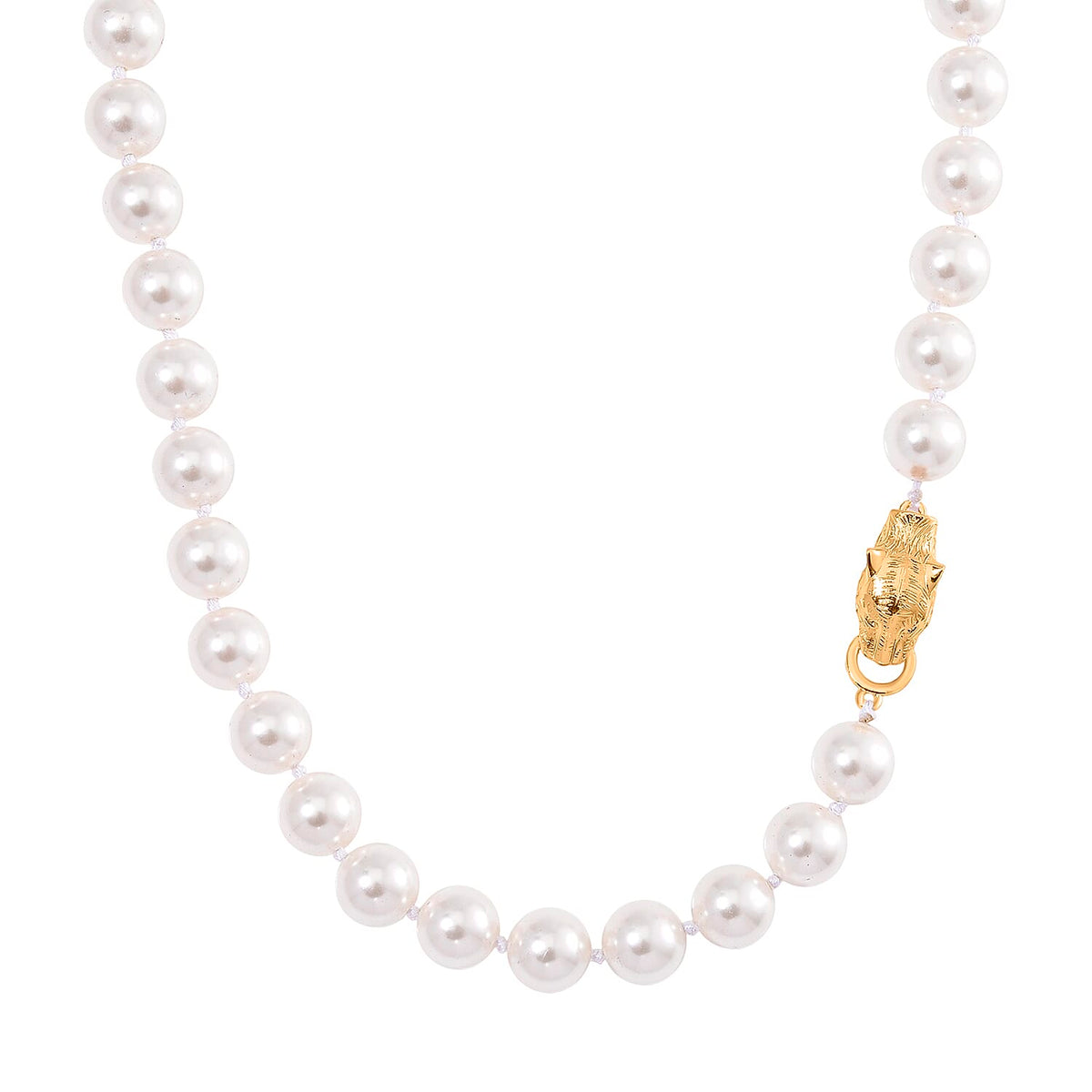 Designer Inspired - White Shell Pearl Necklace (Size - 20) 380.00 Ct. 8110730 0
