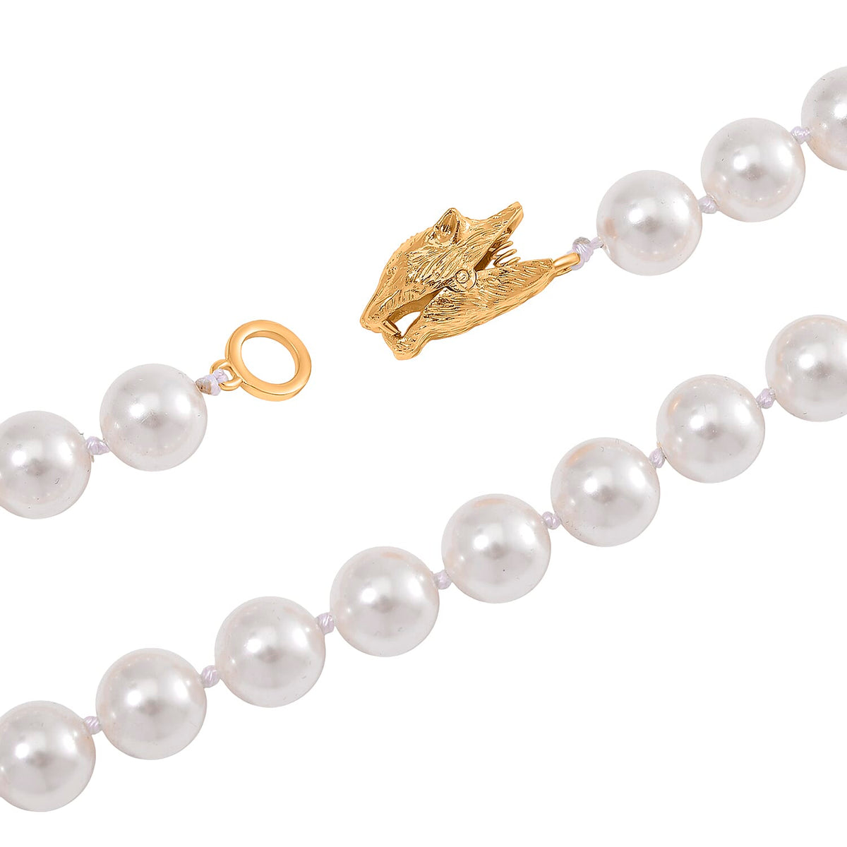 Designer Inspired - White Shell Pearl Necklace (Size - 20) 380.00 Ct. 8110730 3