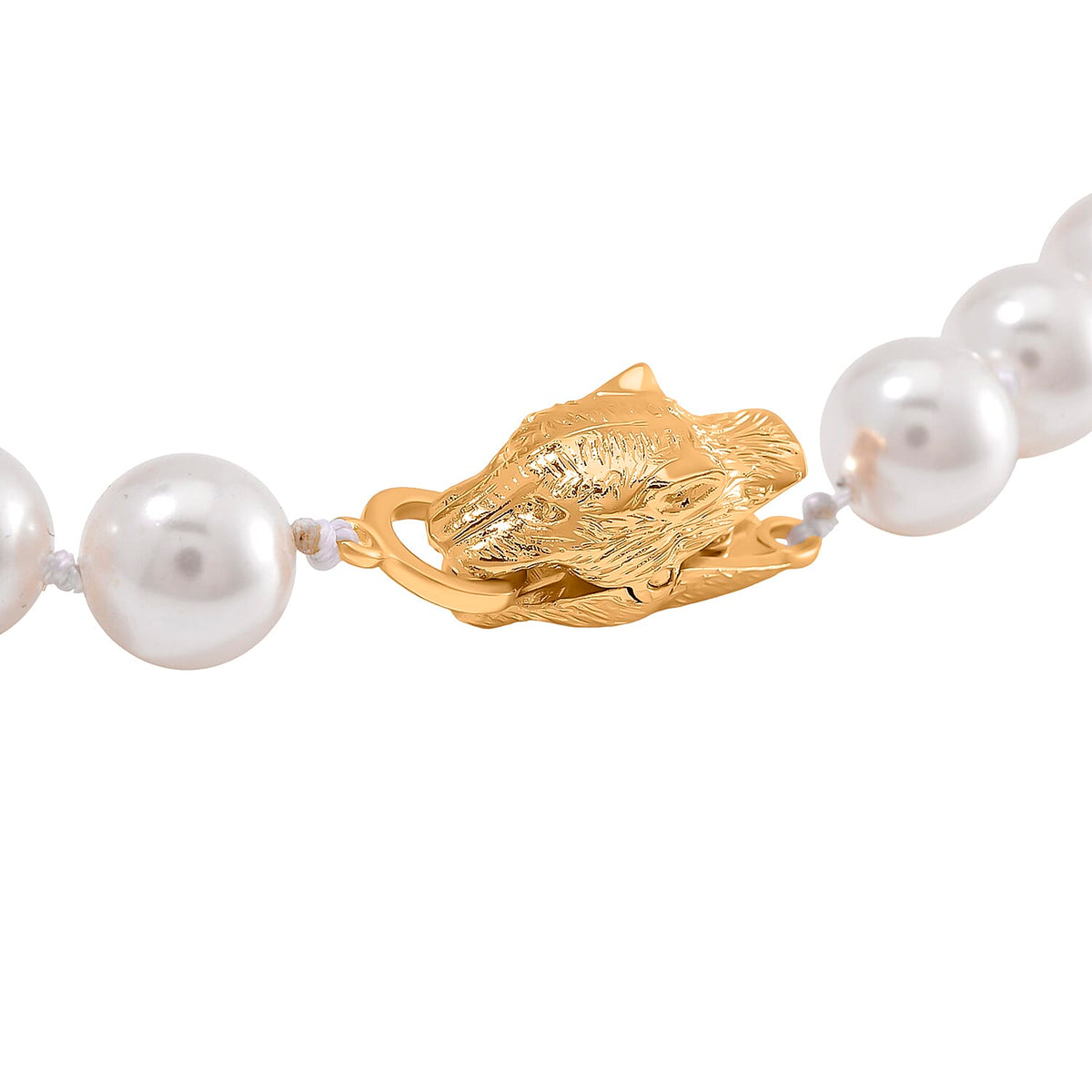 Designer Inspired - White Shell Pearl Necklace (Size - 20) 380.00 Ct. 8110730 4