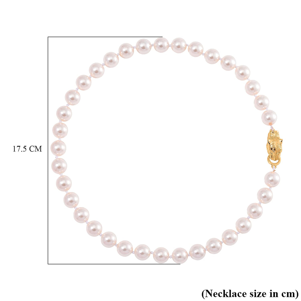 Designer Inspired - White Shell Pearl Necklace (Size - 20) 380.00 Ct. 8110730 5