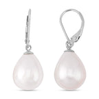 Earrings and Pendant Set in Sterling Silver with Free Chain