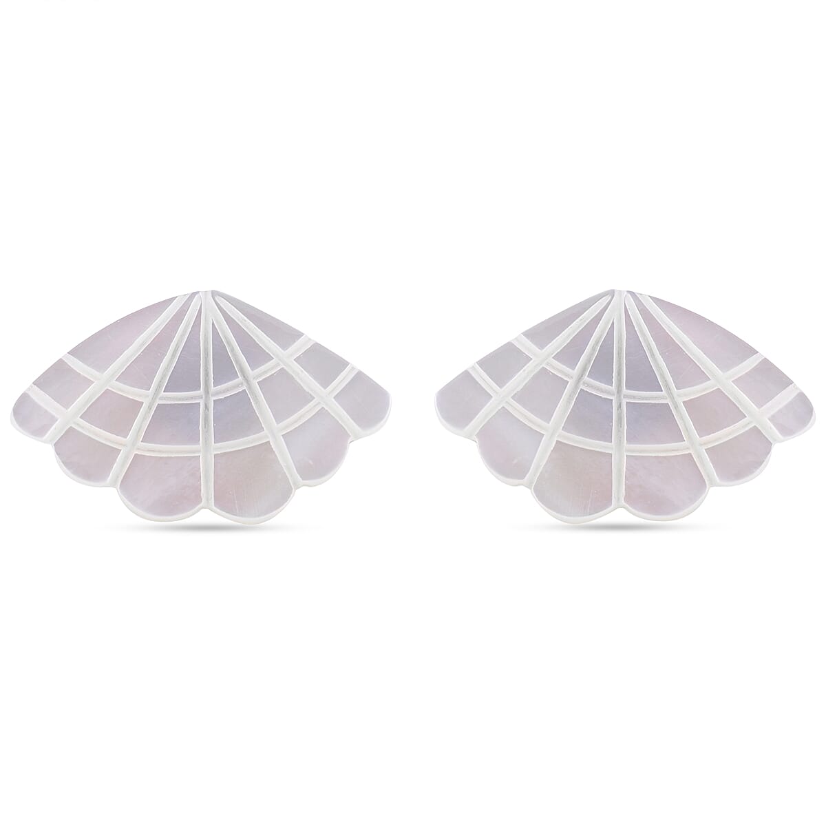 White Shell Pearl Sea Shell Stud Earrings 3797416 0