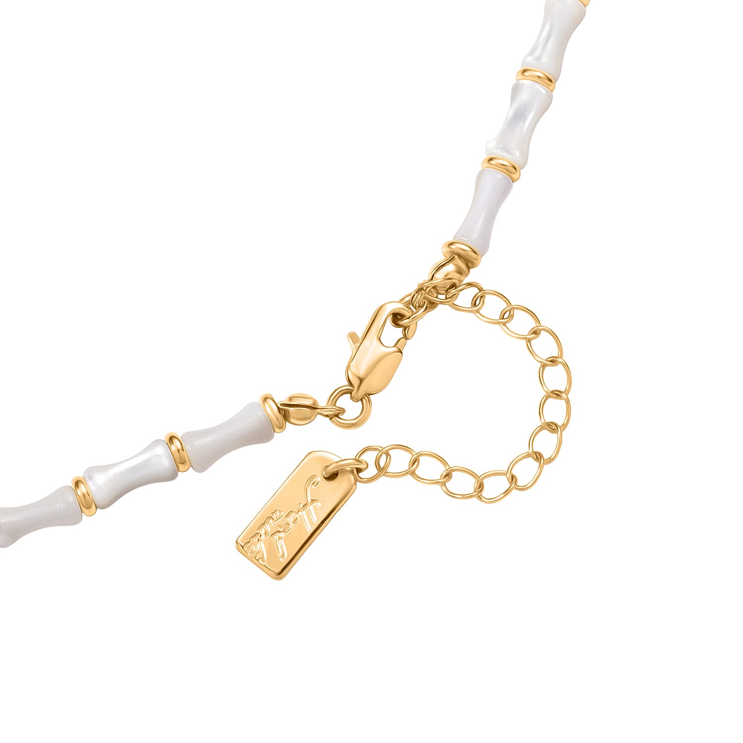 White Shell Pearl &amp; White Cubic Zirconia Necklace (Size 20 - 2 Ext) 8286811 5
