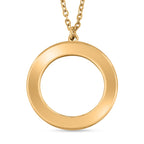 White Crystal Circle of Life Necklace With Chain (Size - 20.5)
