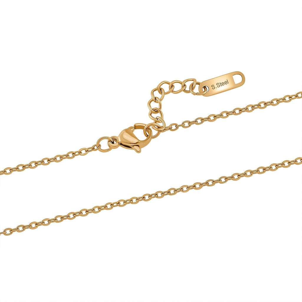 White Crystal Circle of Life Necklace With Chain (Size - 20.5)