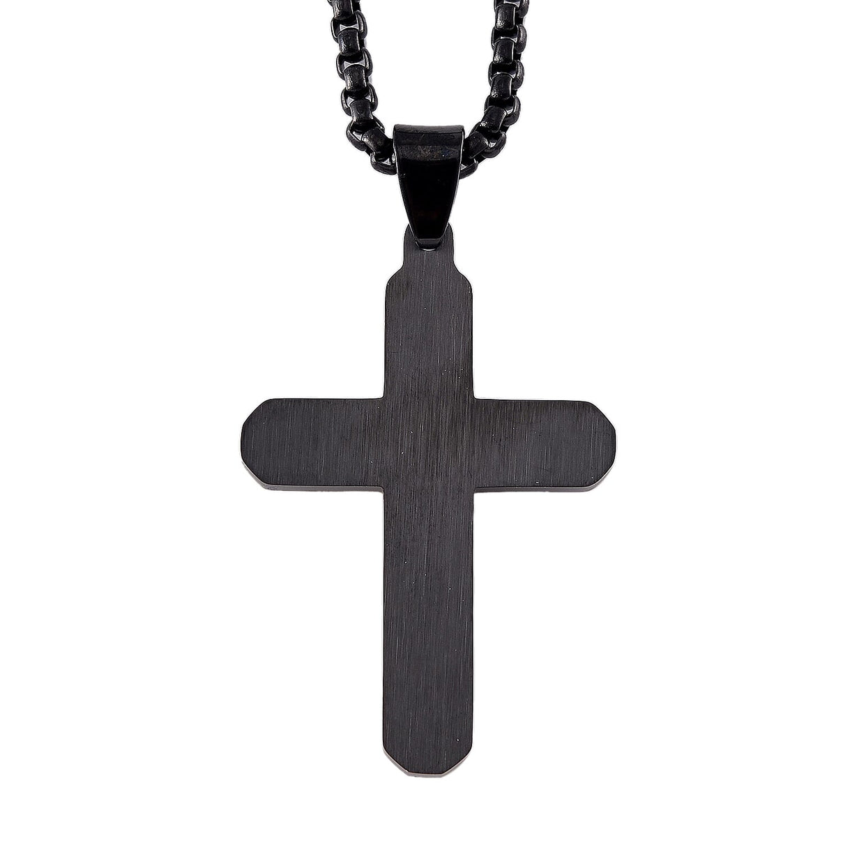White Crystal Pendant With Chain (Size - 22) in Black &amp; Yellow 7901575 4