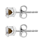 Biggest Close Out Deal- White Swarovski Crystal Stud Push in Sterling Silver