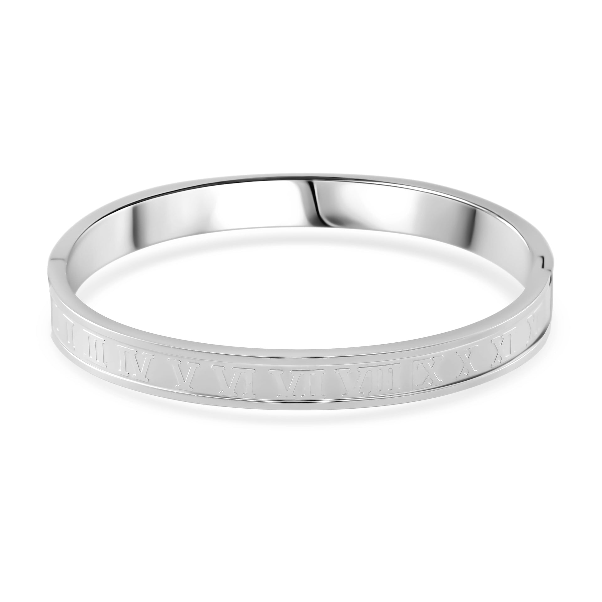 Closeout Deal - Roman Numeral Bangle (Size - 7.5) 7843698 0