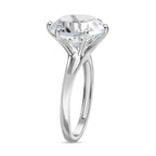 White Topaz Ring in Rhodium Overlay Sterling Silver  7.460  Ct.