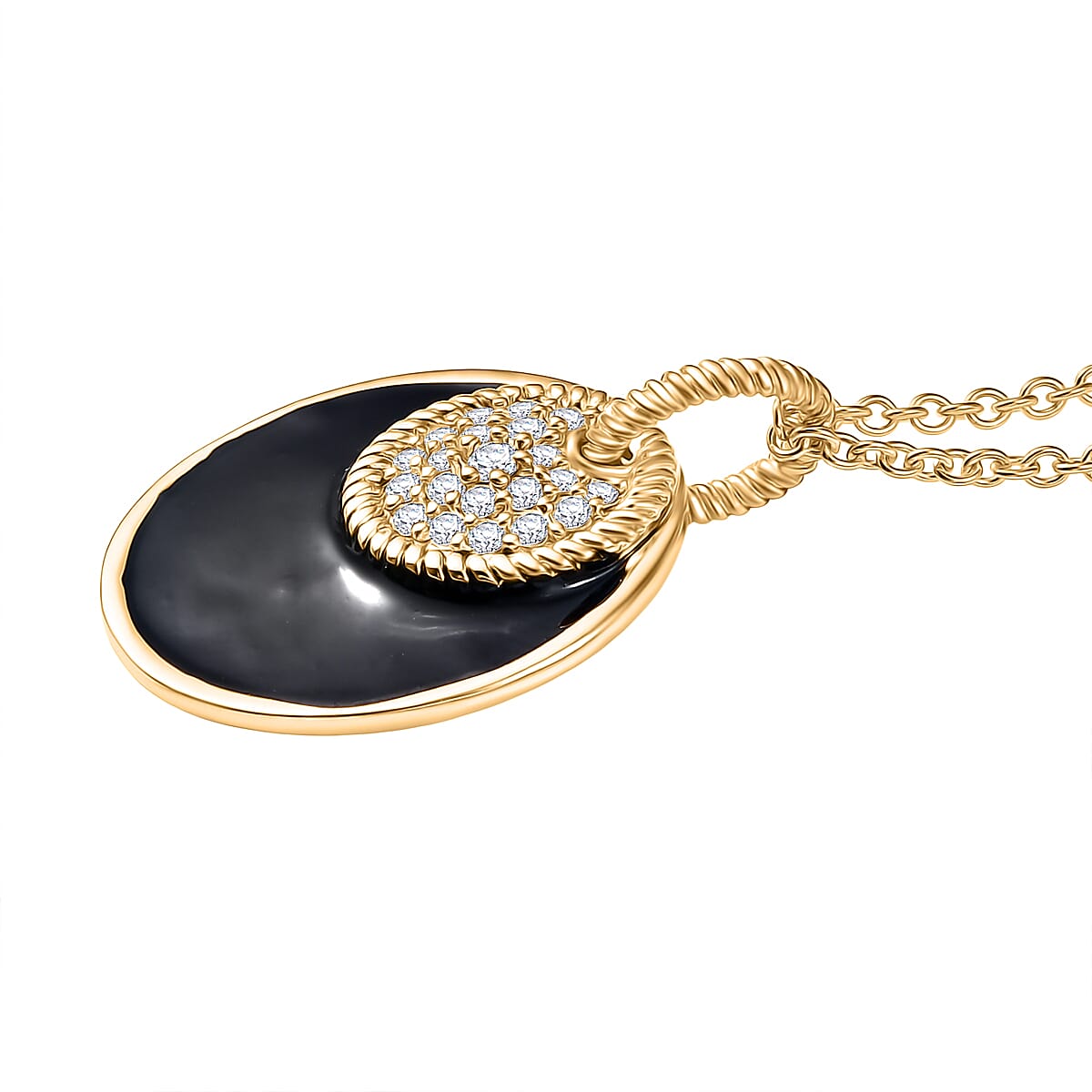 White Zircon Pendant with Chain (Size 20) 4408747 4