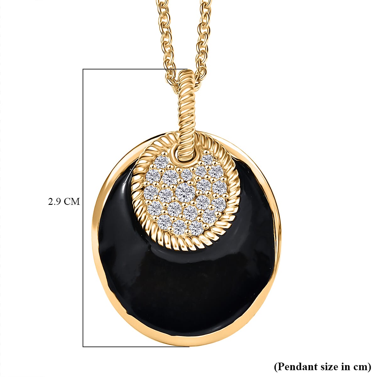 White Zircon Pendant with Chain (Size 20) 4408747 6