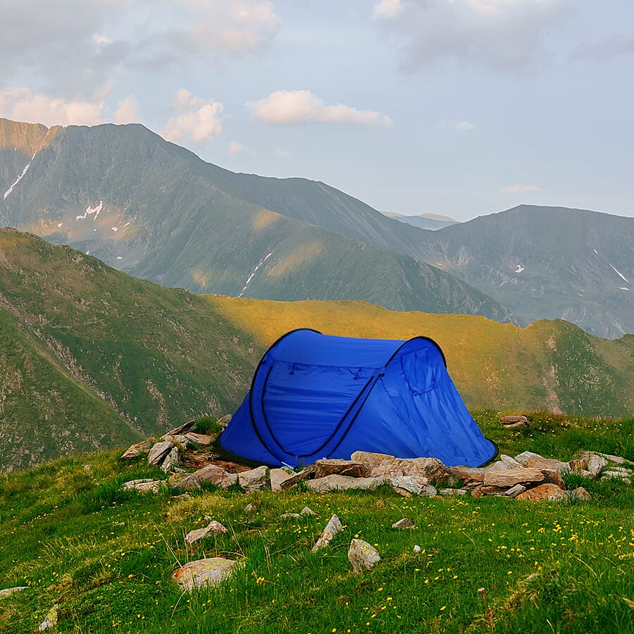 Wilderness Easy Install Camping Tent for 2 Person, Foldable and Portable for outdoor Camping, Outings - Blue 6261856 2