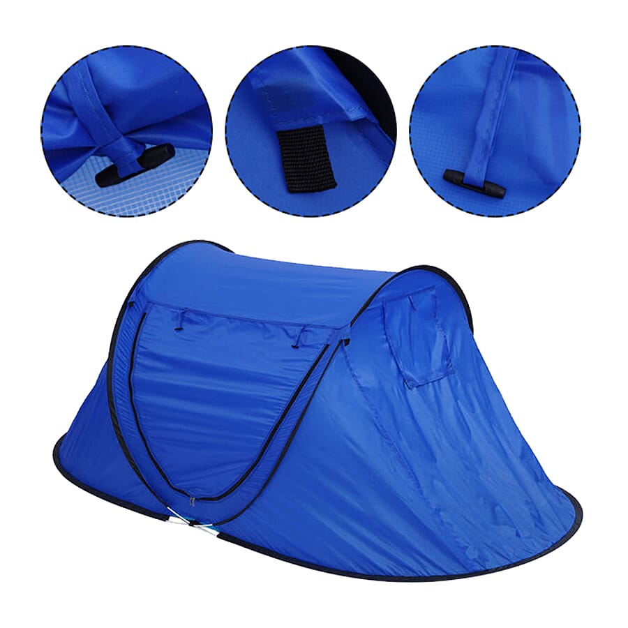Wilderness Easy Install Camping Tent for 2 Person, Foldable and Portable for outdoor Camping, Outings - Blue 6261856 3