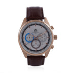 Limited Edition- William Hunt Designer Watch with Chronograph Leather Strap Water Resistant White Dial