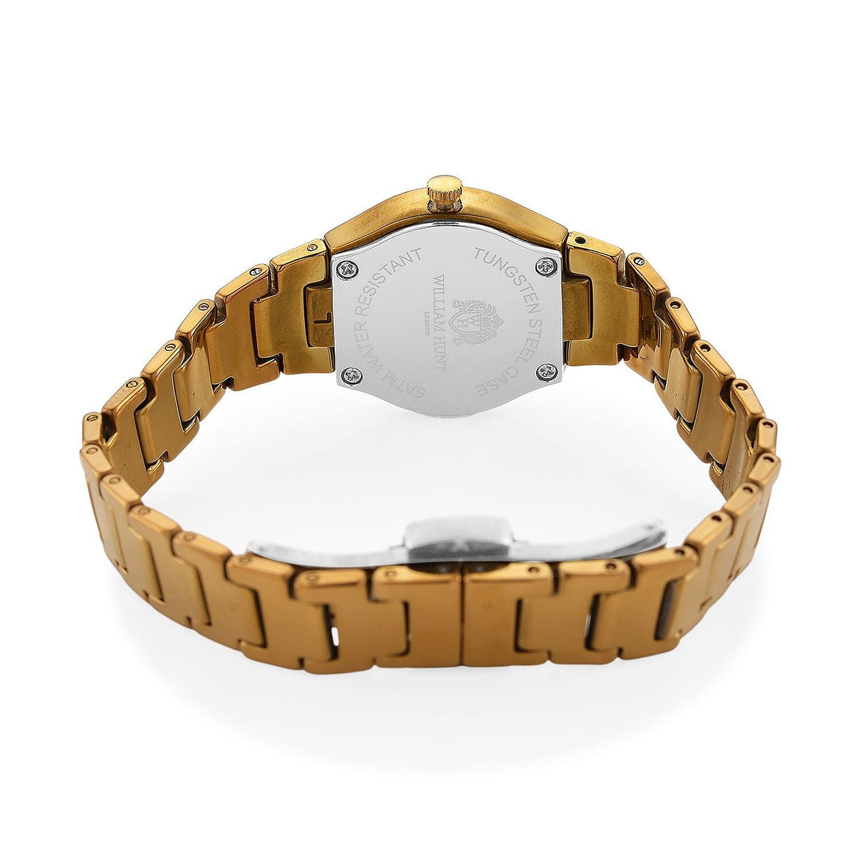 William Hunt Lab Grown Diamond Ladies Tungsten Carbide Case Watch - Gold Colour 8272755 7