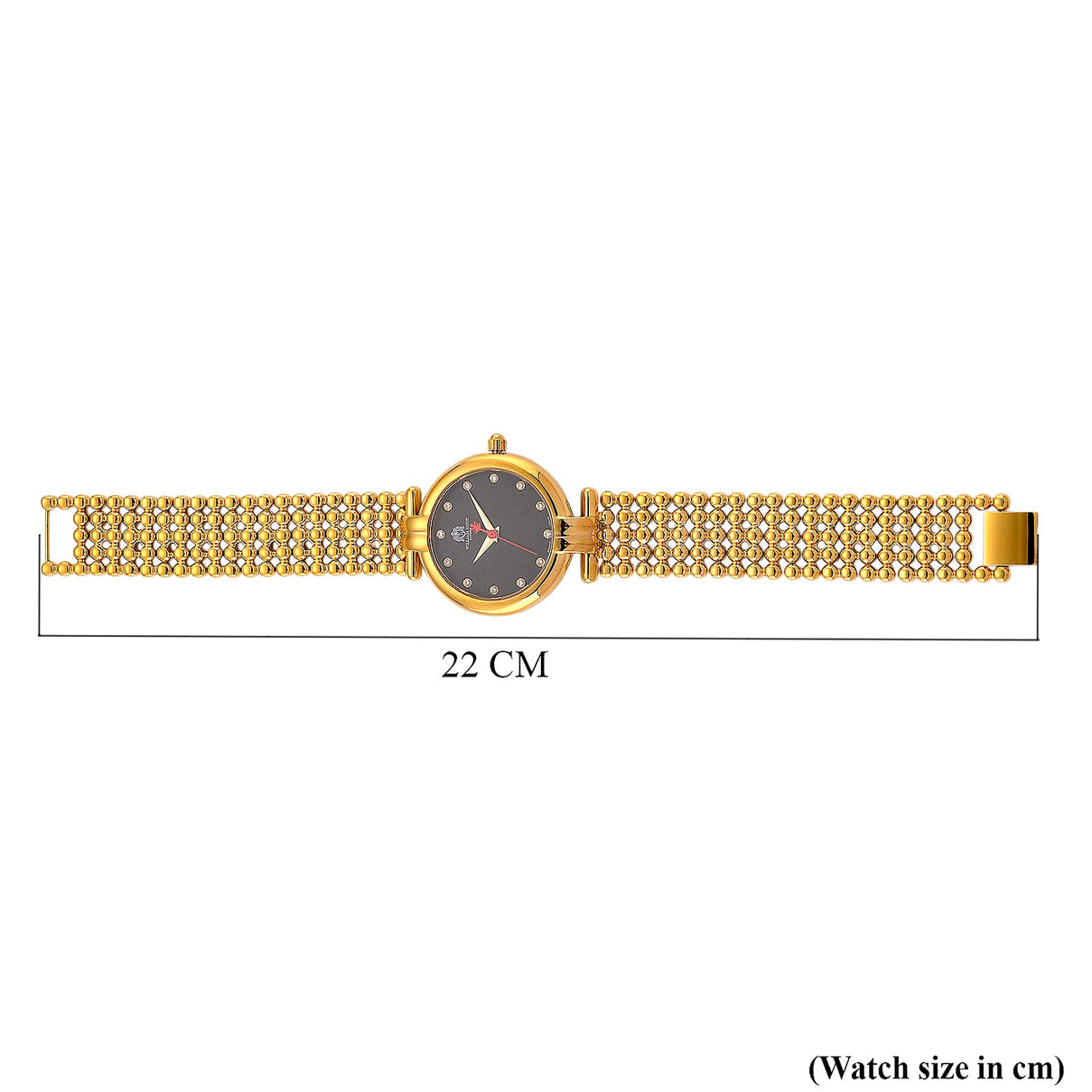 WILLIAM HUNT Limited Edition Swiss Movement Lab Grown Diamonds (VVS- E-F) Watch With 5ATM Water Resistance and Bubble Strap With Gift Box - Gold 8417252 8