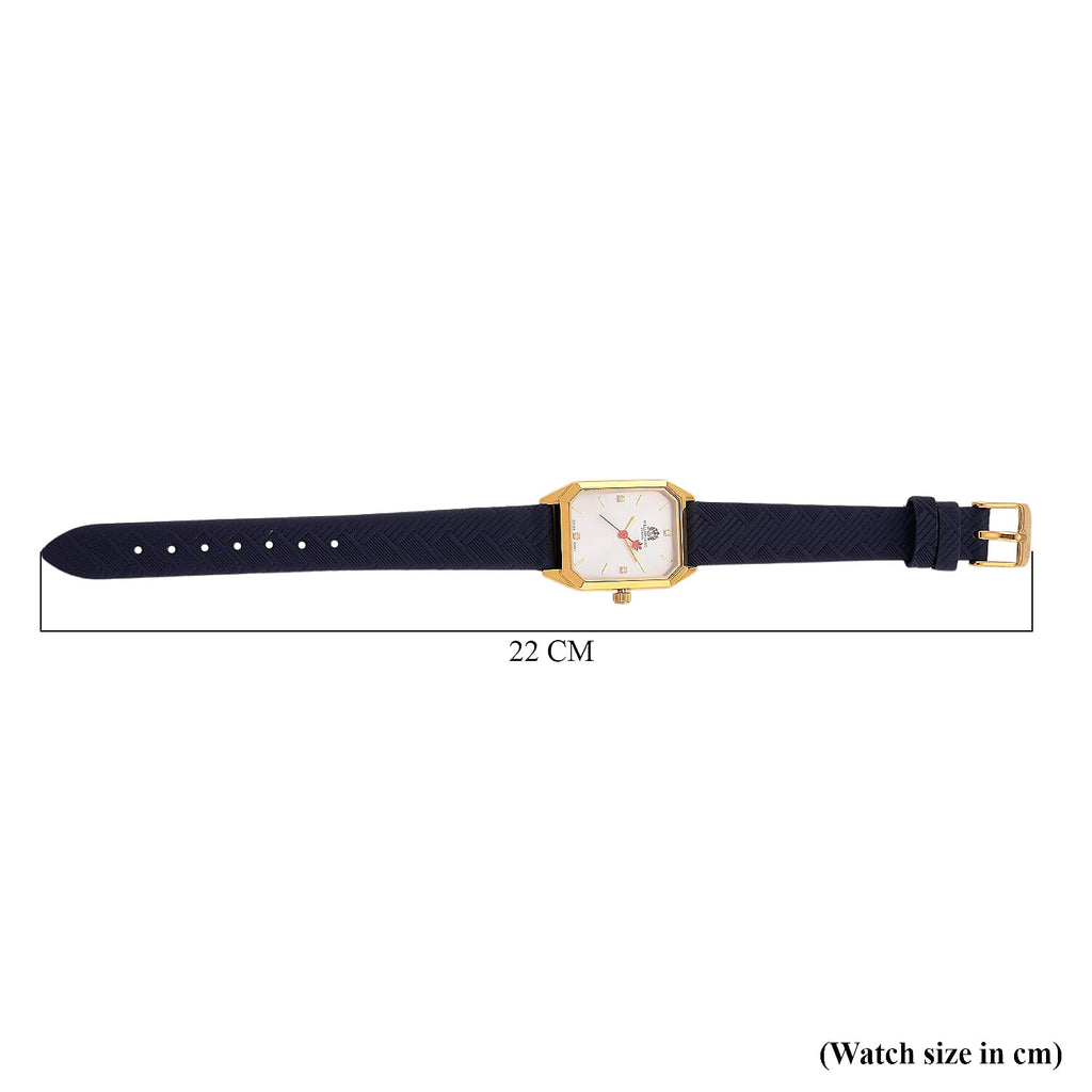 William Hunt London Legacy Lab Grown Diamond (VVS E-F) 5ATM Water Resistancy Watch with Genuine Leather Strap Swiss Movement- Blue
