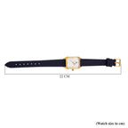 William Hunt London Legacy Lab Grown Diamond (VVS E-F) 5ATM Water Resistancy Watch with Genuine Leather Strap Swiss Movement- Blue
