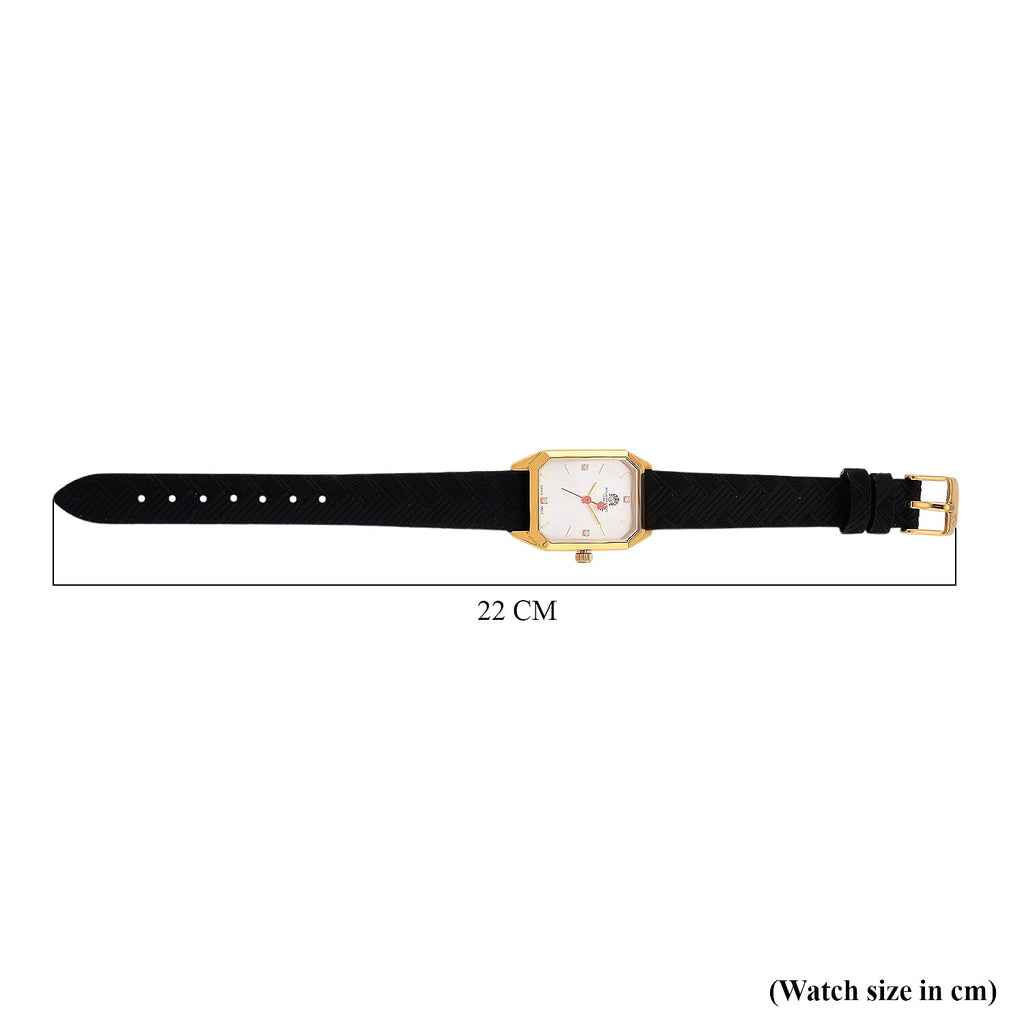 William Hunt London Legacy Lab Grown Diamond (VVS E-F) 5ATM Water Resistancy Watch with Genuine Leather Strap  Swiss Movement- Black