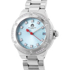 Limited Edition Exclusive William Hunt London Legacy Moissanite Watch With Japanese Miyota Movement, 5 ATM Water Resistance, Calendar Function Presented in a Gift Box - Blue