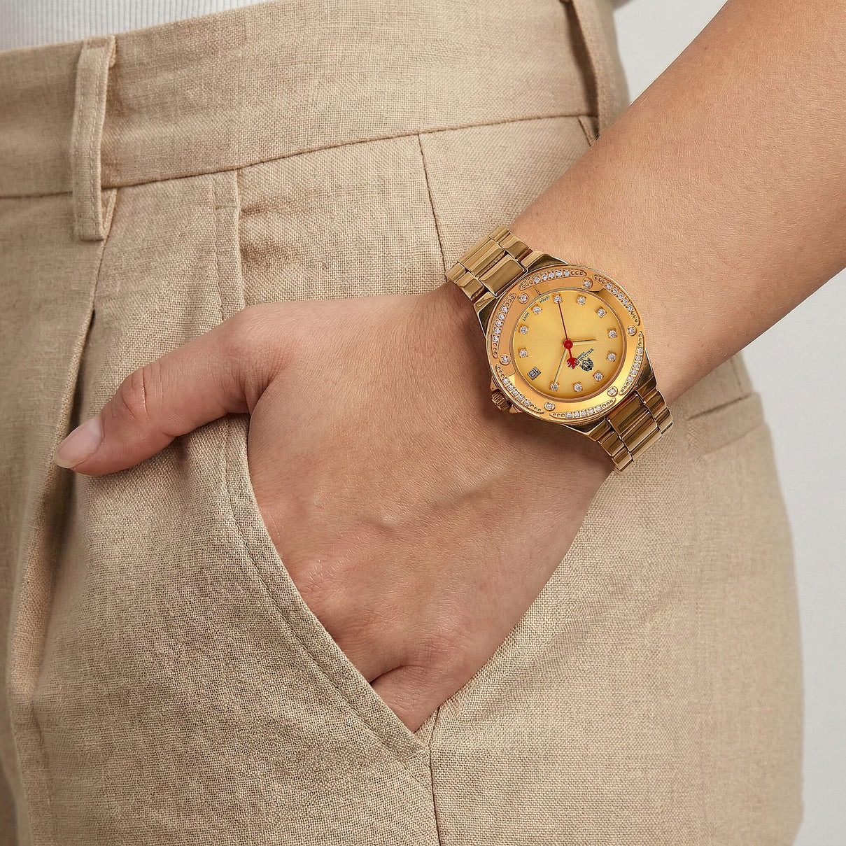 William Hunt London Legacy Moissanite Watch With Japanese Miyota Movement, 5 ATM Water Resistance, Calendar Function Presented in a Gift Box - Gold 8431548 3