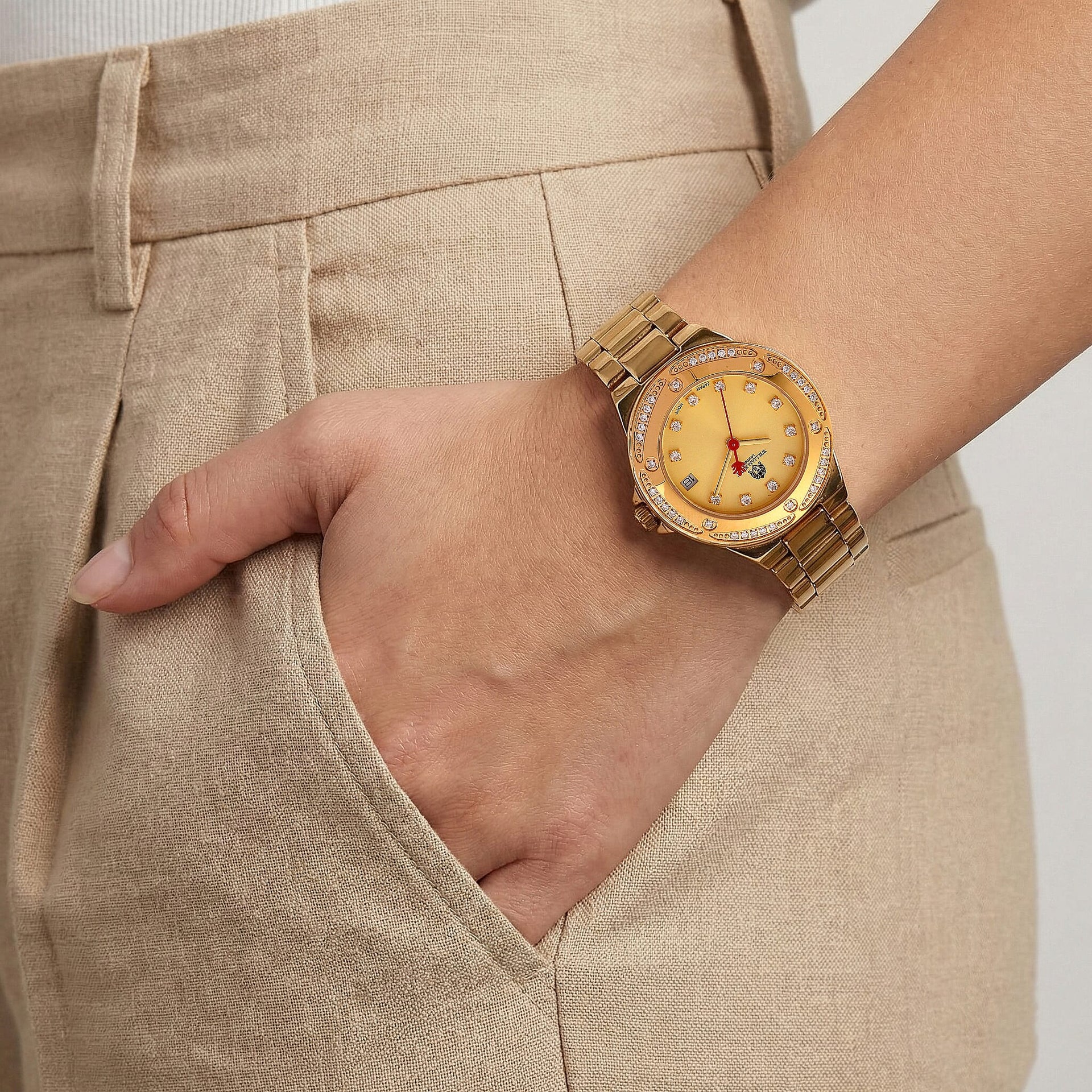 William Hunt London Legacy Moissanite Watch With Japanese Miyota Movement, 5 ATM Water Resistance, Calendar Function Presented in a Gift Box - Gold 8431548 3
