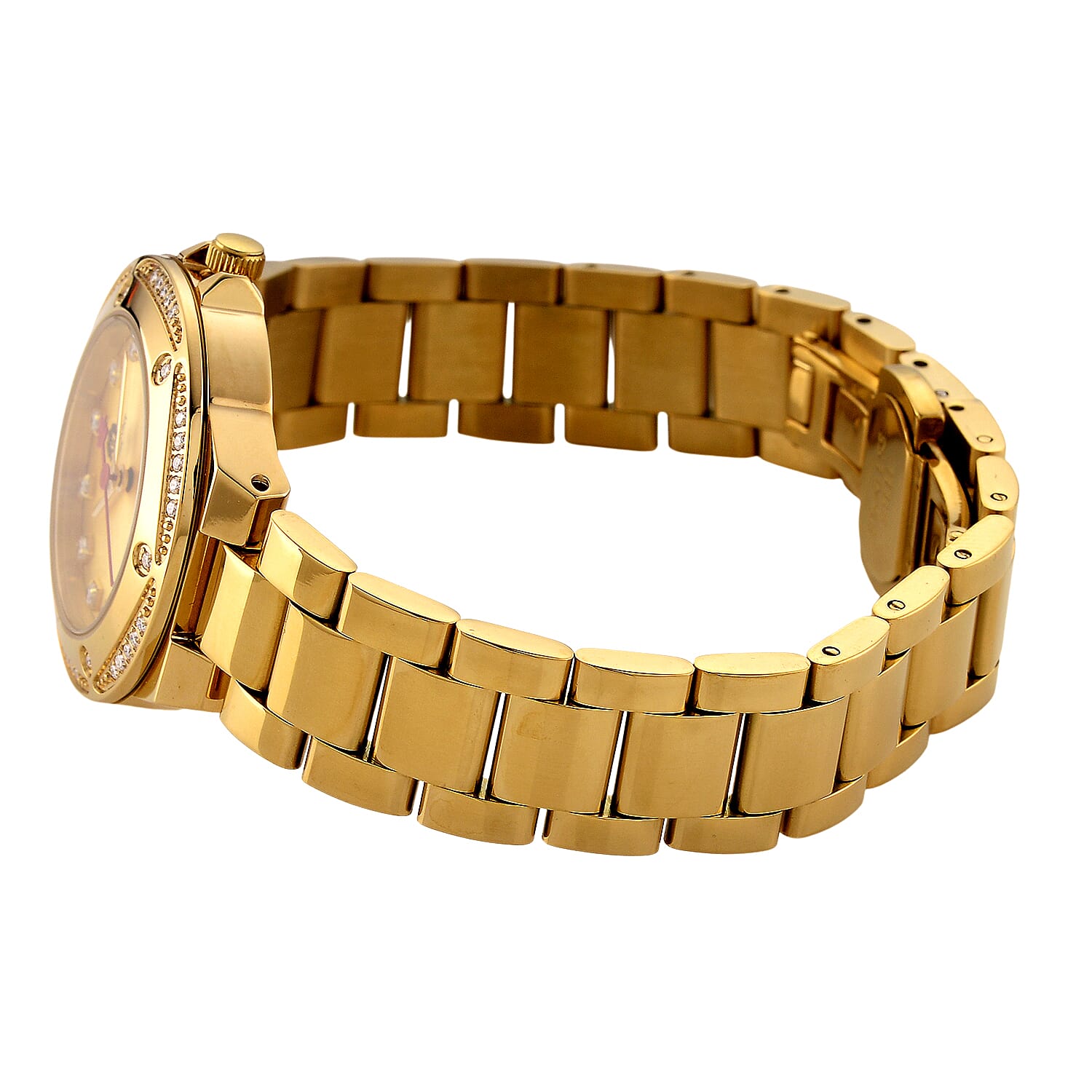 William Hunt London Legacy Moissanite Watch With Japanese Miyota Movement, 5 ATM Water Resistance, Calendar Function Presented in a Gift Box - Gold 8431548 6