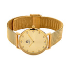WILLIAM HUNT Limited Edition 5ATM Water Resistant Moissanite Watch - 36mm Dial With Milanese Strap - Yellow