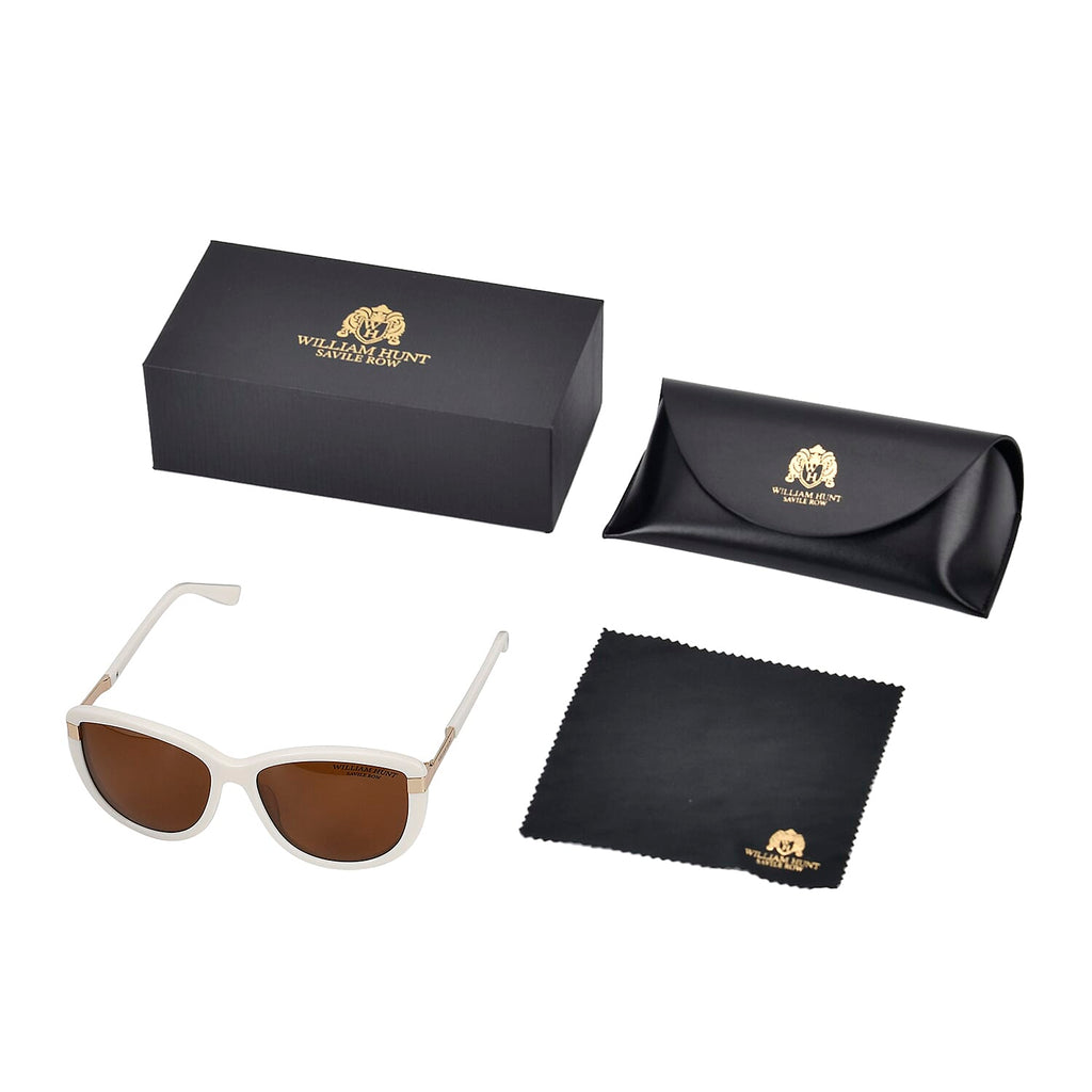 William Hunt-SAVILE ROW Polarized Fasion Sun Glasses - Beige