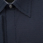 William Hunt Saville Row Forward Point Collar Dark Blue with White Shirt Size 16