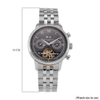 Limited Edition WILLIAM HUNT LONDON Automatic Movement 5 ATM Water Resistant Watch With Skeleton Display, Exhibition Back & Bracelet Strap With Day, Date, Month Display Presented in a Gift Box