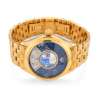 William Hunt Limited Edition Celestial Constellation Automatic Movt Watch With Rotating Globe 3ATM Water Resistancy Presented in a Gift Box - Gold Blue