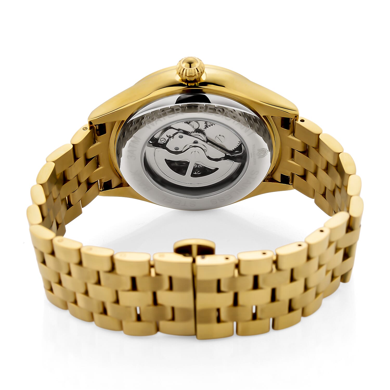 William Hunt Limited Edition Celestial Constellation Automatic Movt Watch With Rotating Globe 3ATM Water Resistancy Presented in a Gift Box - Gold Green 8351520 7