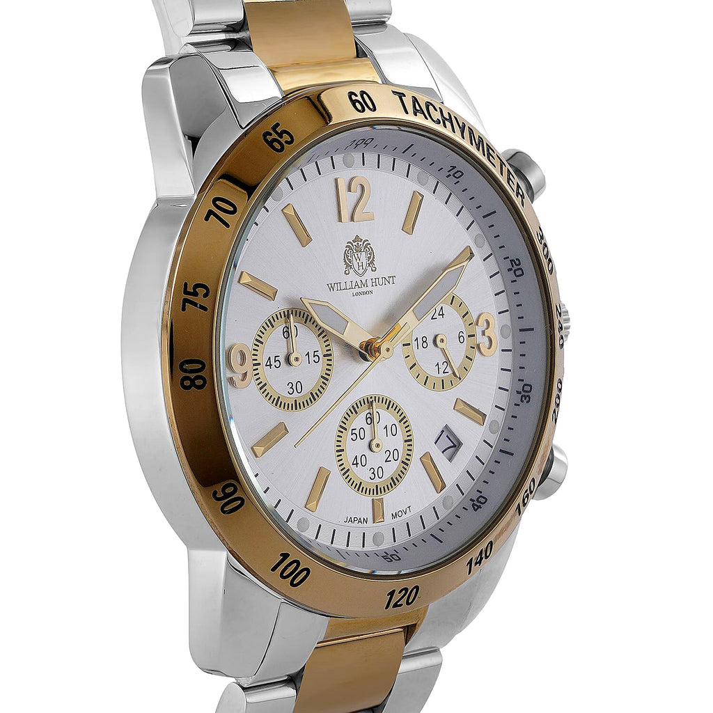 Limited Edition Exclusive William Hunt London Legacy Watch, 5ATM Water Resistancy & Date Function Presented in a Gift Box - Grey