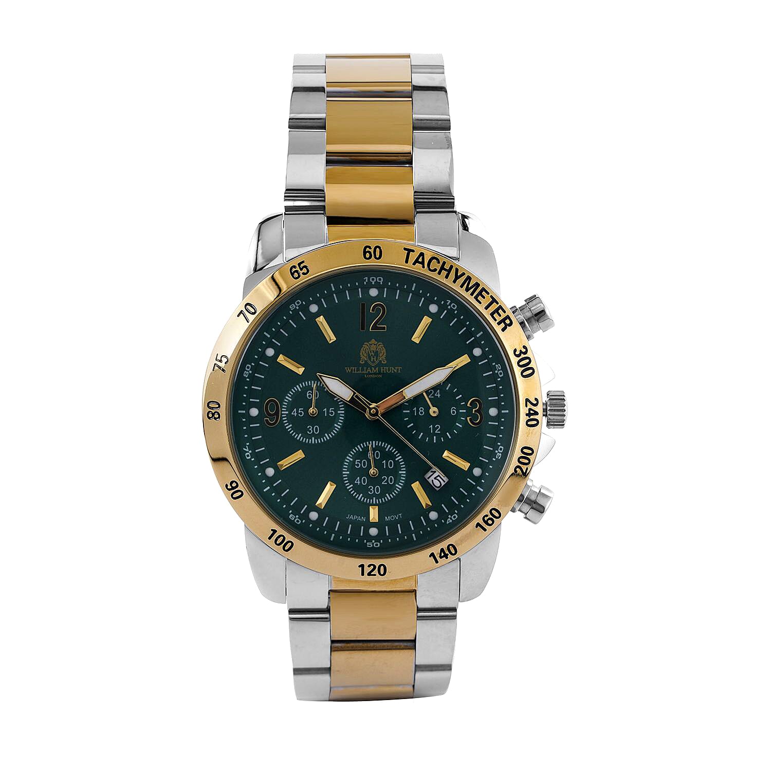 Limited Edition Exclusive William Hunt London Legacy Watch, 5ATM Water Resistancy &amp; Date Function Presented in a Gift Box - Green V32516170 0