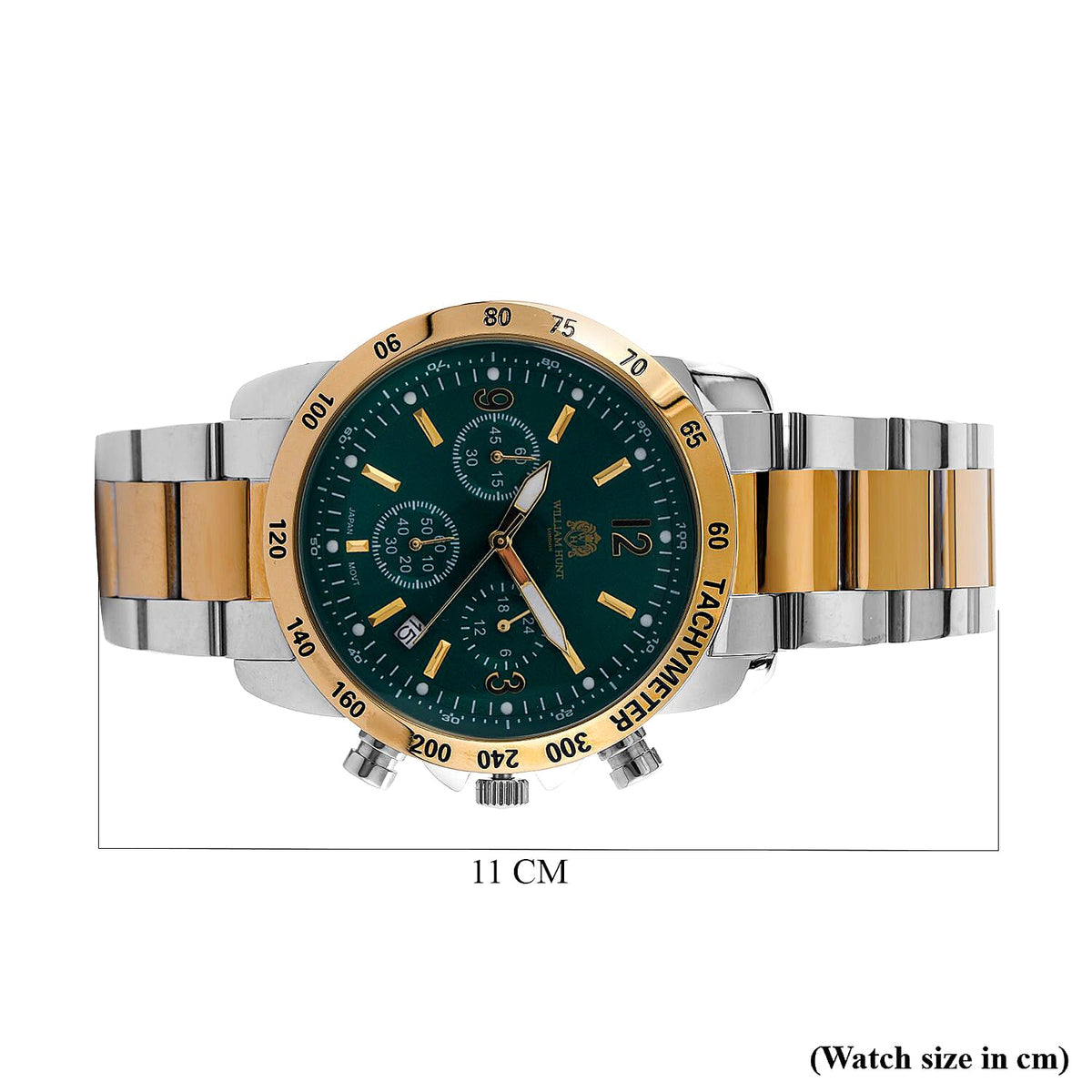 Limited Edition Exclusive William Hunt London Legacy Watch, 5ATM Water Resistancy &amp; Date Function Presented in a Gift Box - Green V32516170 7
