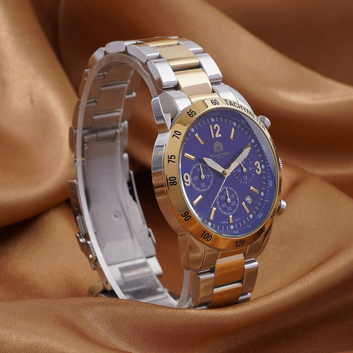 Limited Edition Exclusive William Hunt London Legacy Watch, 5ATM Water Resistancy &amp; Date Function Presented in a Gift Box - Blue 8431571 2