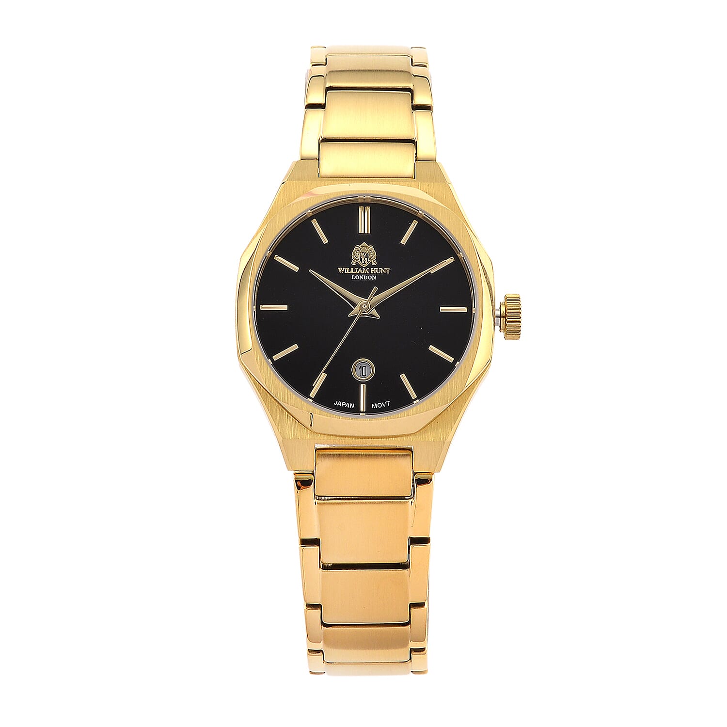 William Hunt Miyota Japanese Movement With Date Function Black Sunray Dial Watch - Black 8486535 0