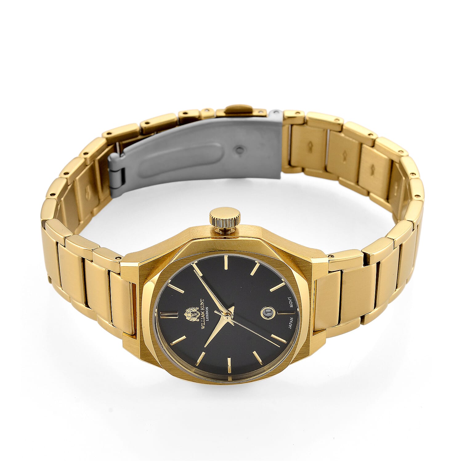 William Hunt Miyota Japanese Movement With Date Function Black Sunray Dial Watch - Black 8486535 5