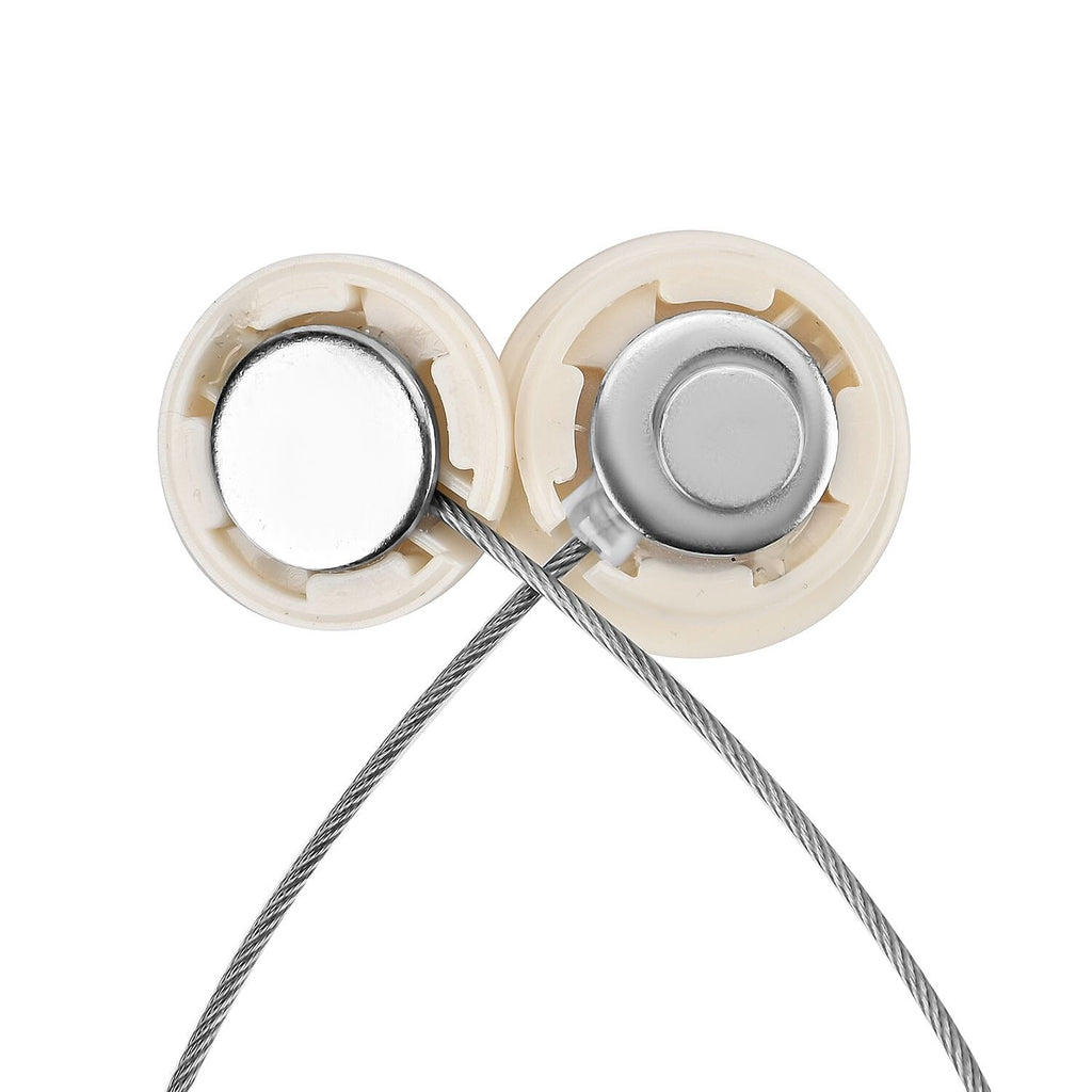 Set of 2 - Stainless Steel Curtain Tieback with Magnetic Lock - Gold
