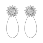 Set of 2 - Stainless Steel Curtain Tieback with Magnetic Lock - Sunflower