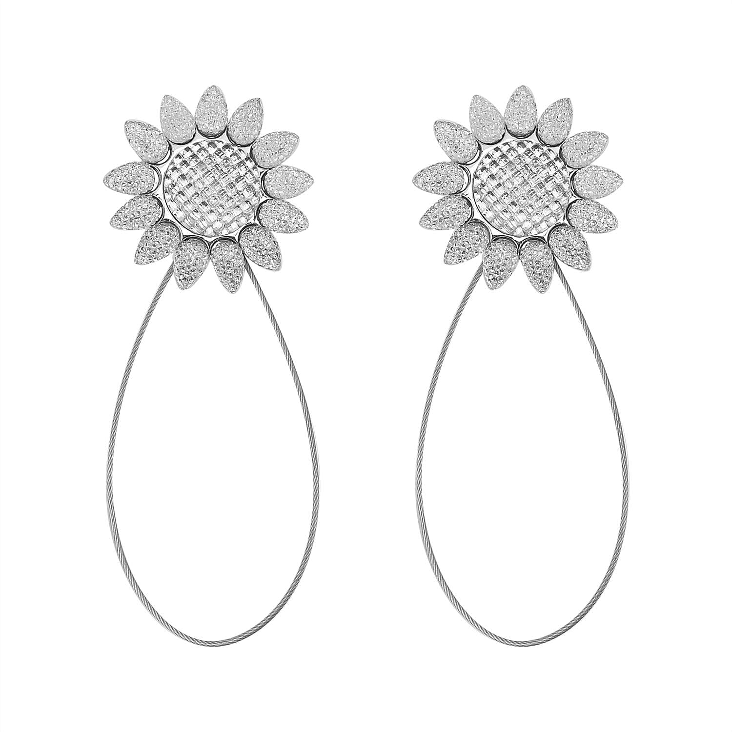 Set of 2 SunFlower Magnetic Curtain Tiebacks 7572880 0
