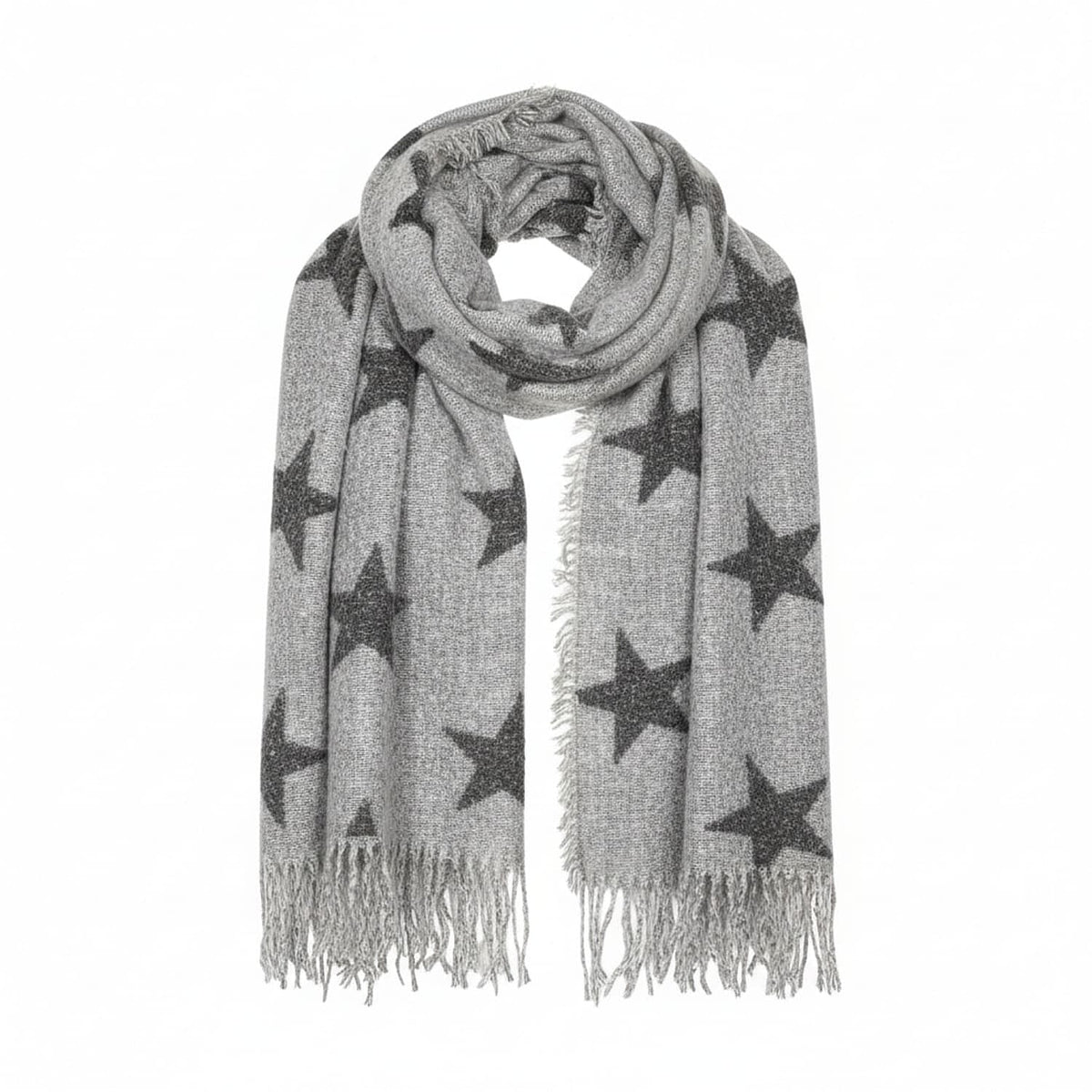 Winter Essential - Soft and cozy Scarf - Silver 7970559 0