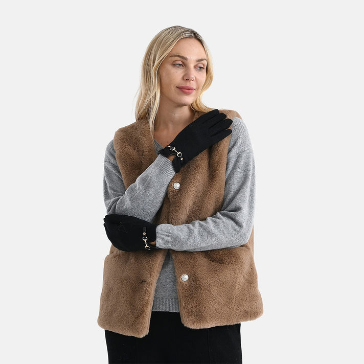 Winter Must-Have - Cashmere Touch Screen Gloves - Black 7733416 1